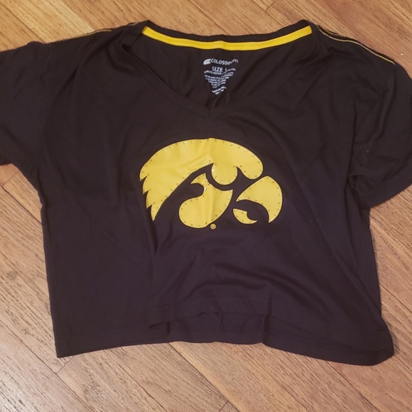 iowa hawkeye crop top